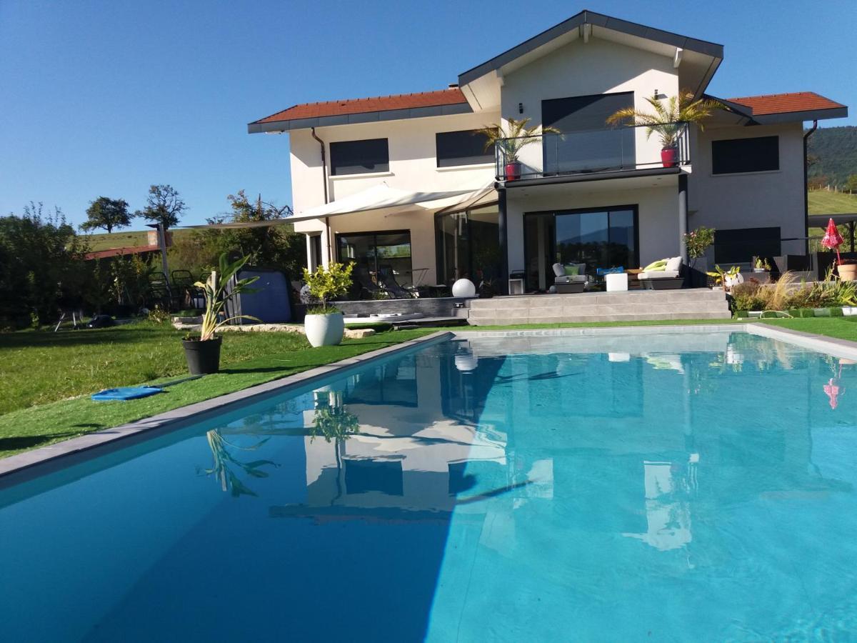 Chambres, Cuisine, Piscine, Spa, Billards, Airhockey, Nature Fillinges Exterior photo